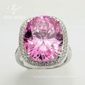 Popular pink stone wedding rings for women engagement rings jewelry accessories